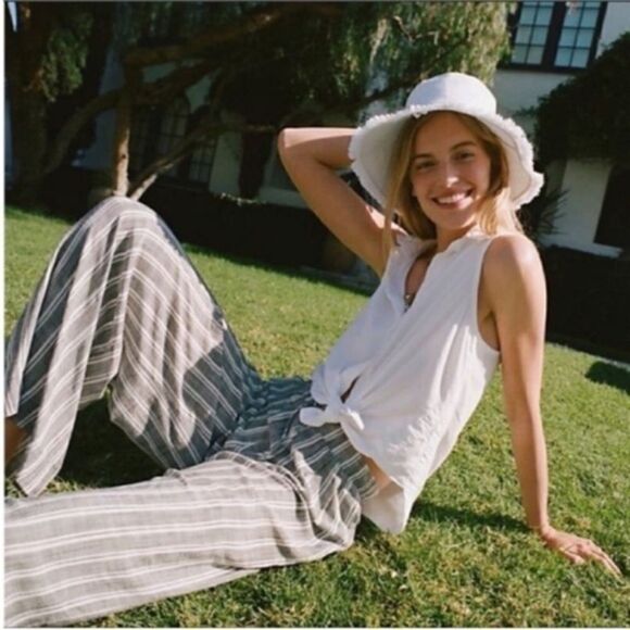 Anthropologie Cloth and‎ Stone Palazzo pants size large - Picture 1 of 4